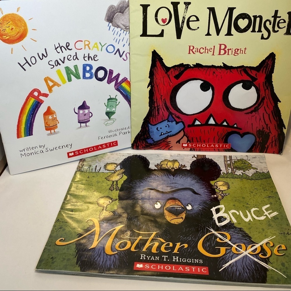3 x Softcover Scholastics Books